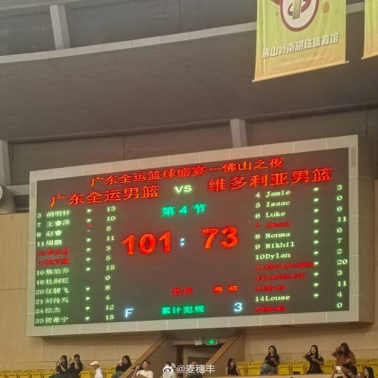 皇冠足球平台代理_广东全运男篮热身赛大胜 胡明轩13分赵睿5分